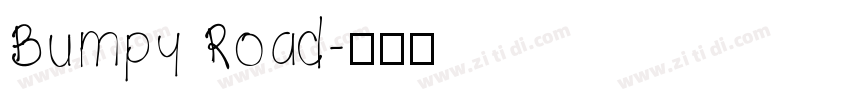 Bumpy Road字体转换